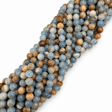 Aquatine Blå Kalsit Perler – Grade A (8mm) - Uniq Perler - 125555