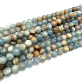 Aquatine Blue Calcit, 8 mm - Uniq Perler - 1111143