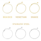 Armbånd Sæt i Vandfast Forgyldt Stål – 16+5 cm (3 stk) - Uniq Perler - 