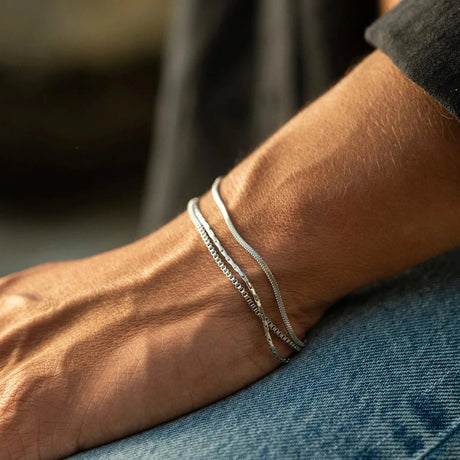 Armbånd Sæt i Vandfast Stål – 18+5 cm (3 stk) - Uniq Perler - 