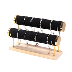 Wrist Display With Removable Rolls – Black Fabric (29x10x18.5cm) - Uniq Perler - 111556