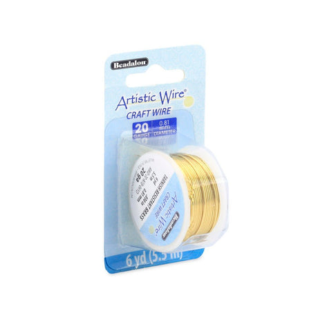 Artistic Wire – Messing Wire Tarnish Resistant (1 mm) 3,6m - Uniq Perler - 124378