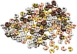 Assorteret Knudeskjulere – Messing (5mm), 500 Stk - Uniq Perler - 113712