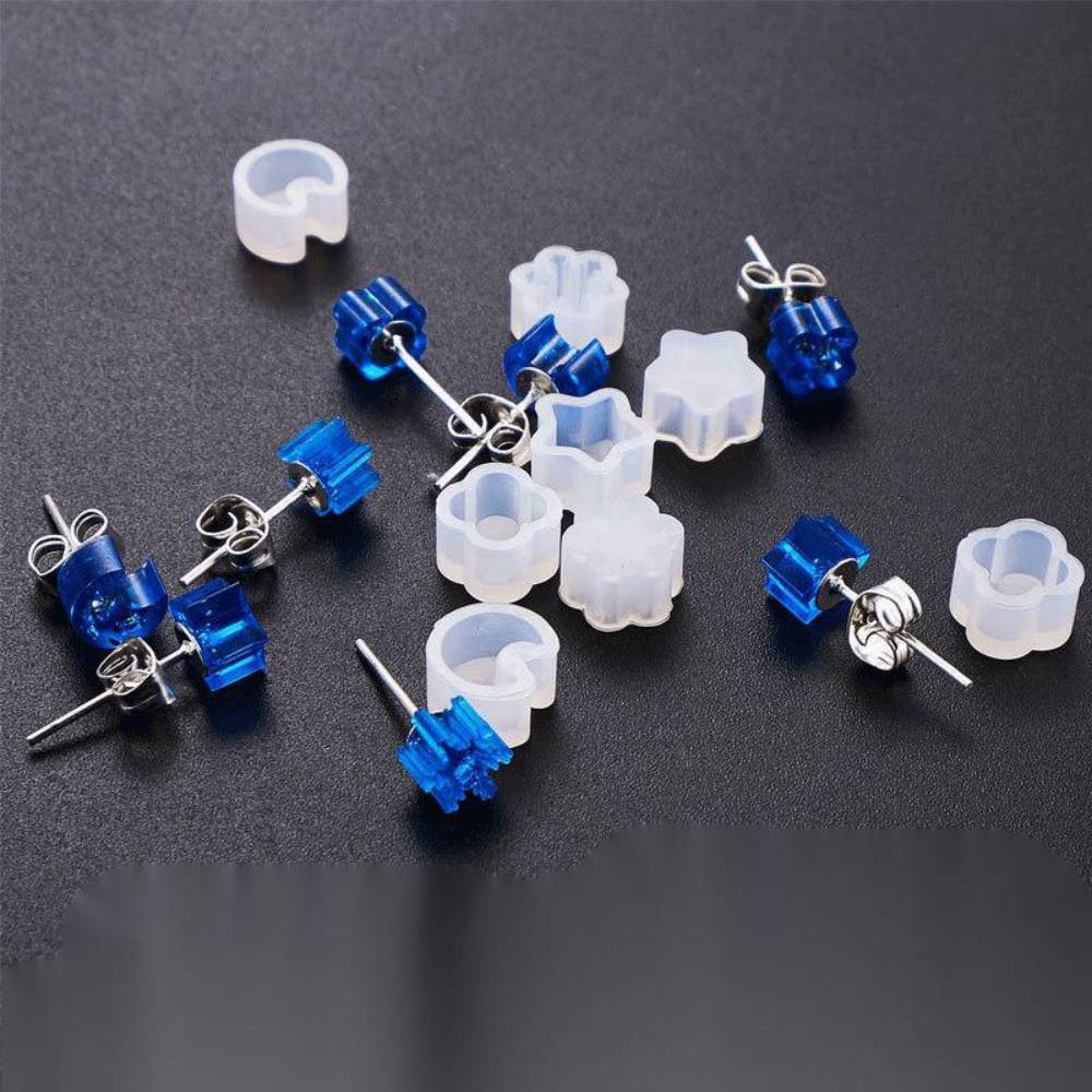 Assorteret Små Silikone Form Til Resin Støbning - 8,5x7,5mm, 10 Dele - Uniq Perler - 1111490174