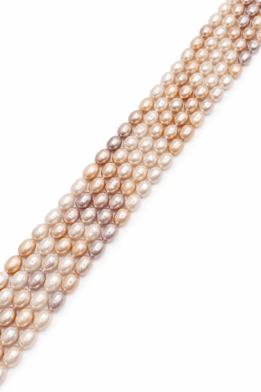 Auktion AA....Ferskvandsperler – Rice, Flerfarvet, Grade AA (8,5x6,3mm) - Uniq Perler - 113671