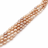 Auktion AA....Ferskvandsperler – Rice, Flerfarvet, Grade AA (8,5x6,3mm) - Uniq Perler - 113671