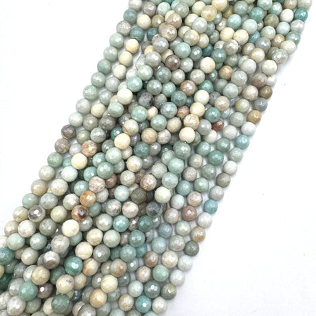 Auktion A.....Amazonit – Facetteret, Grade AA (8mm) - Uniq Perler - 0000012325