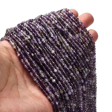 Auktion A......Ametyst – Lilla, Facetteret (3,5mm) - Uniq Perler - 20252021