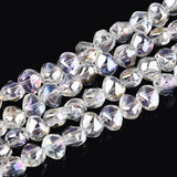 Auktion Æ......Nugget Formet Glasperler - Klar (6,5x8mm) - Uniq Perler - 116093