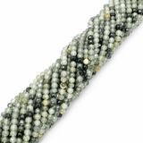 Auktion Æ.....Prehnit Perler – Facetterede, Runde (4mm) - Uniq Perler - 116502
