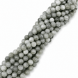 Auktion AF....Burmese Jade Perler – Grå/Grøn, Rund (8mm) - Uniq Perler - 1108464608