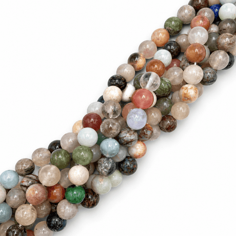 Auktion E…Naturstensperler Mix – Rund (8mm) - Uniq Perler - 122281