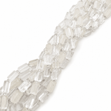 Auktion F.....Bjergkrystal – Klar, Facetterede Perler (9–11mm) - Uniq Perler - 112428