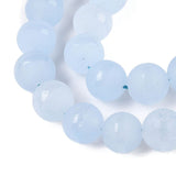 Auktion G......White Jade – Lys Blå, Runde, Frostet (10mm) - Uniq Perler - 115911