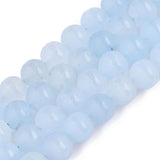 Auktion G......White Jade – Lys Blå, Runde, Frostet (10mm) - Uniq Perler - 115911