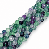 Auktion H......Fluorit Perler – Facetterede, Runde (10mm)2.sort - Uniq Perler - 116976