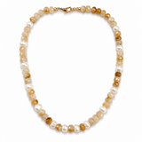 Auktion H.....Foldelås Med Zirkonia – 18K Forgyldt Messing, Rund (32mm) - Uniq Perler - 122516