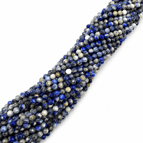 Auktion H....Lapis Lazuli Perler – Facetterede, Runde (4.5mm) - Uniq Perler - 116499