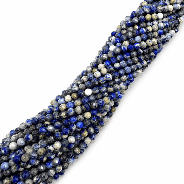 Auktion H....Lapis Lazuli Perler – Facetterede, Runde (4.5mm) - Uniq Perler - 116499