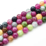 Auktion M......Kvartsperler – Runde, Farvet Mix (6 - 6,5mm) - Uniq Perler - 115876