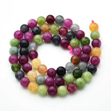 Auktion M......Kvartsperler – Runde, Farvet Mix (6 - 6,5mm) - Uniq Perler - 115876