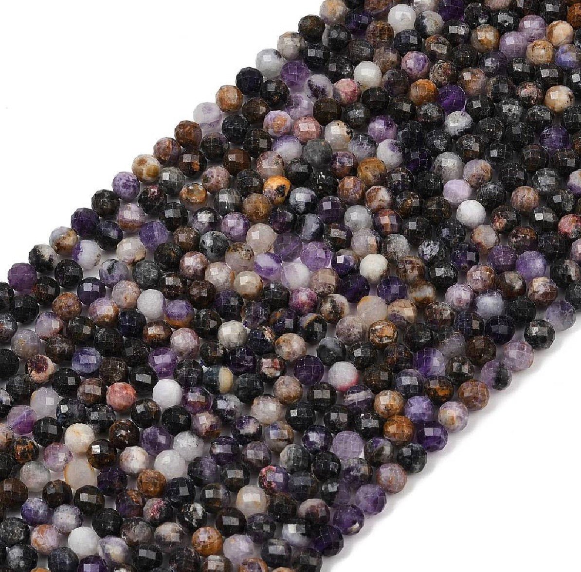 Auktion N…Fluorit Perler – Facetterede, Runde (6,5mm) - Uniq Perler - 116969
