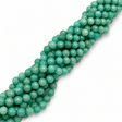 Auktion P......Jade Perler – Turkis, Facetteret Rund (10mm) - Uniq Perler - 125237