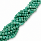 Auktion P......Jade Perler – Turkis, Facetteret Rund (10mm) - Uniq Perler - 125237