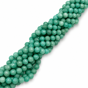 Auktion P......Jade Perler – Turkis, Facetteret Rund (10mm) - Uniq Perler - 125237