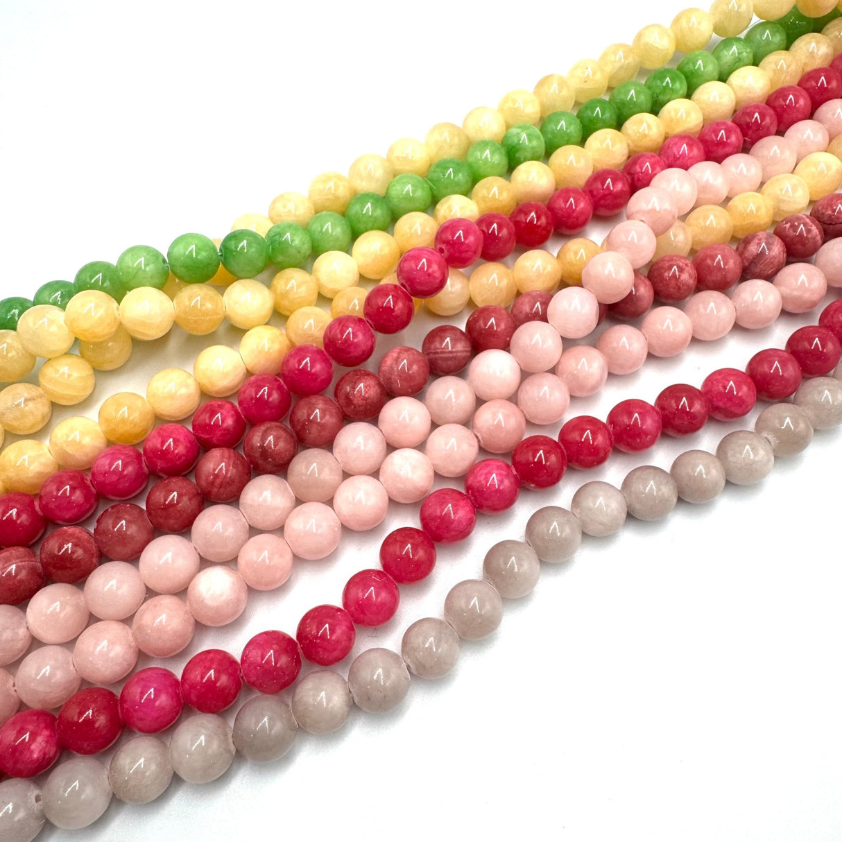 Auktion T......Jade Perler – Runde (10mm – 10 Strenge) - Uniq Perler - 834577