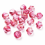 Auktion U......Glasperler – Pink Græskar Med Glitter (10,5mm) 10 stk. - Uniq Perler - 121315