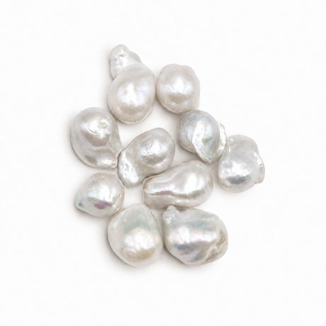 Auktion V......Ferskvandsperler - Barok, Grade AA (12-20mm), 1 Stk - Uniq Perler - 7587889