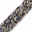 Auktion V......Sodalit – Flere Nuancer, Facetteret (3mm) - Uniq Perler - 113087