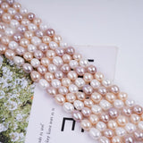 Auktion Z......Ferskvandsperler – Rice A, Multi Farvet (8 - 9mm) - Uniq Perler - 653467