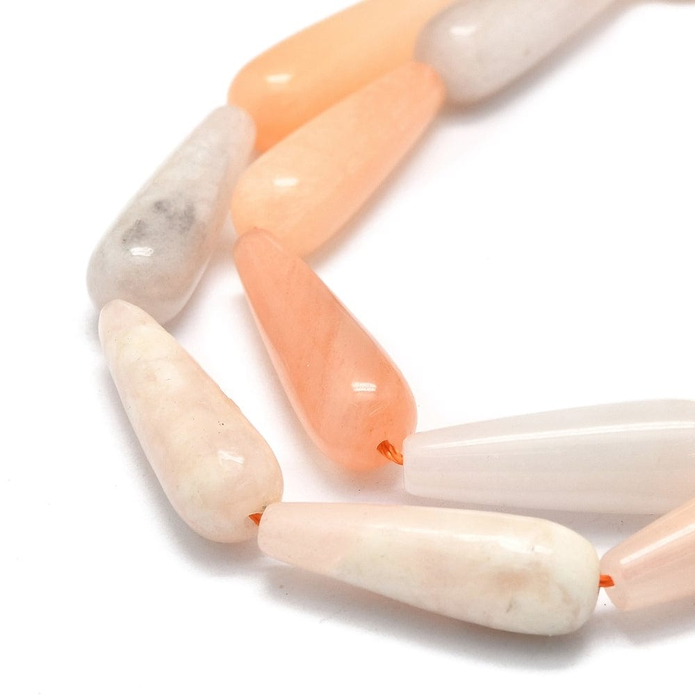 Aventurin Dråber (30x10mm), 1 Stk - Uniq Perler - 112837