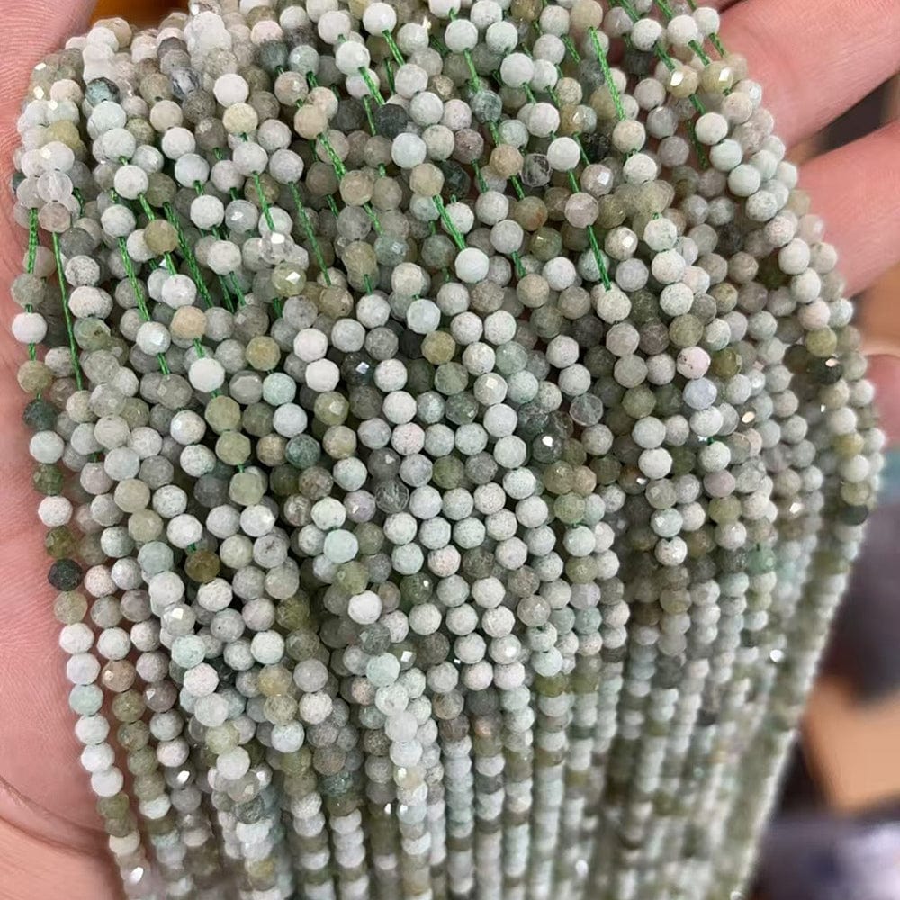 Aventurin – Facetteret Grøn (3,5mm) - Uniq Perler - 114278