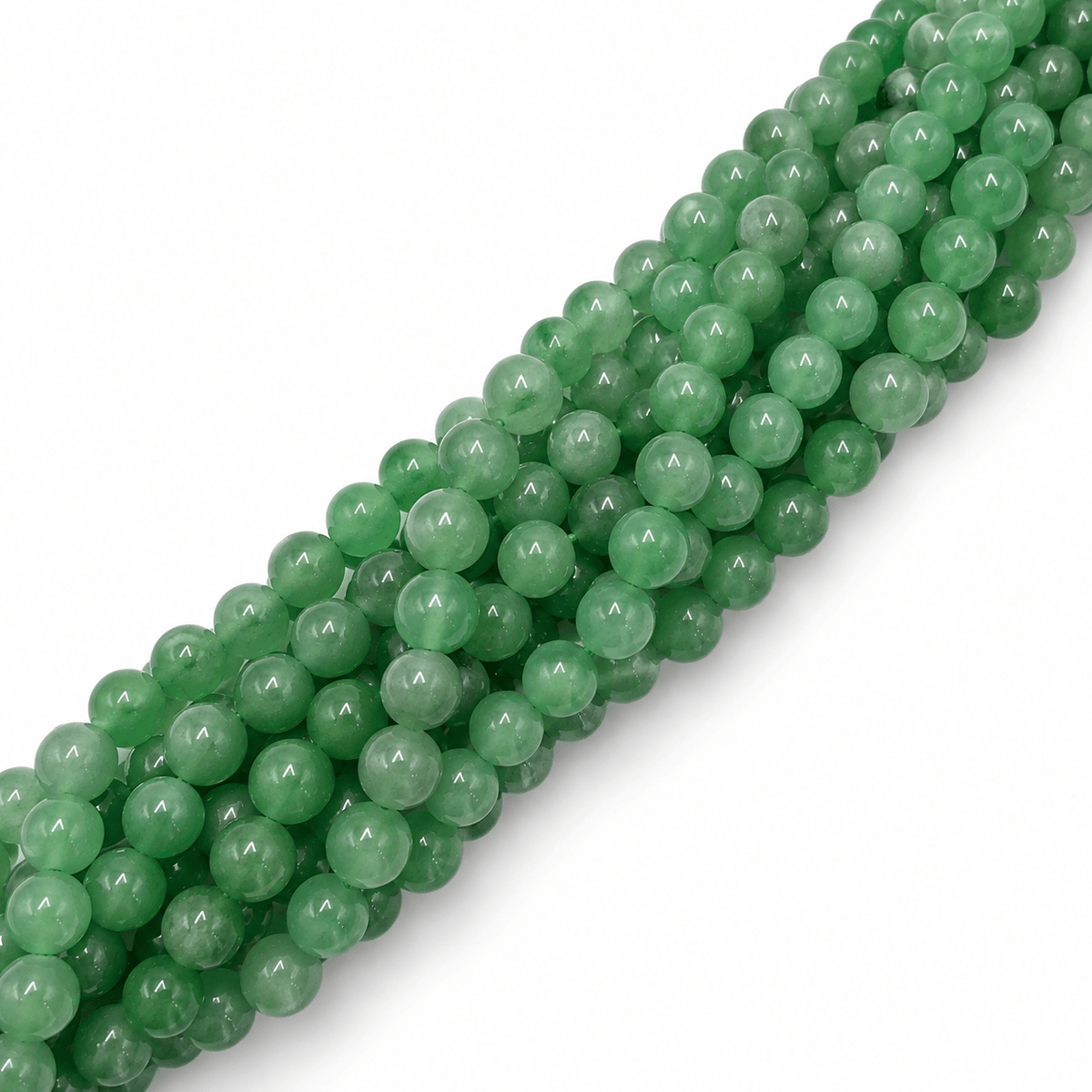 Aventurin – Grøn, Rund (6mm) - Uniq Perler - 0000013407