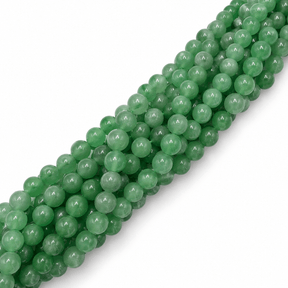 Aventurin – Grøn, Rund (6mm) - Uniq Perler - 0000013407