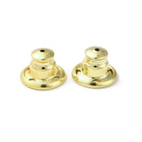 Bagstopper – Langtidsholdbar 18K Forgyldt Messing (10x7mm) 6 Stk - Uniq Perler - 119090