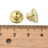 Bagstopper – Langtidsholdbar 18K Forgyldt Messing (10x7mm) 6 Stk - Uniq Perler - 119090