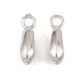 Bail – Langtidsholdbar Platinbelagt Messing (14x7x4mm) 2 stk. - Uniq Perler - 124539