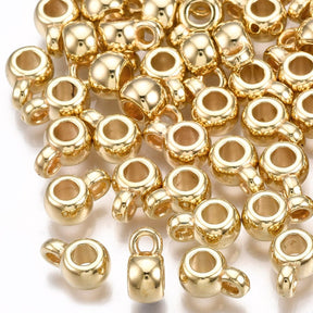 Bail/Hemp For Pendant, Plastic, 9x4x6mm, 6 pcs. - Uniq Perler - 112261