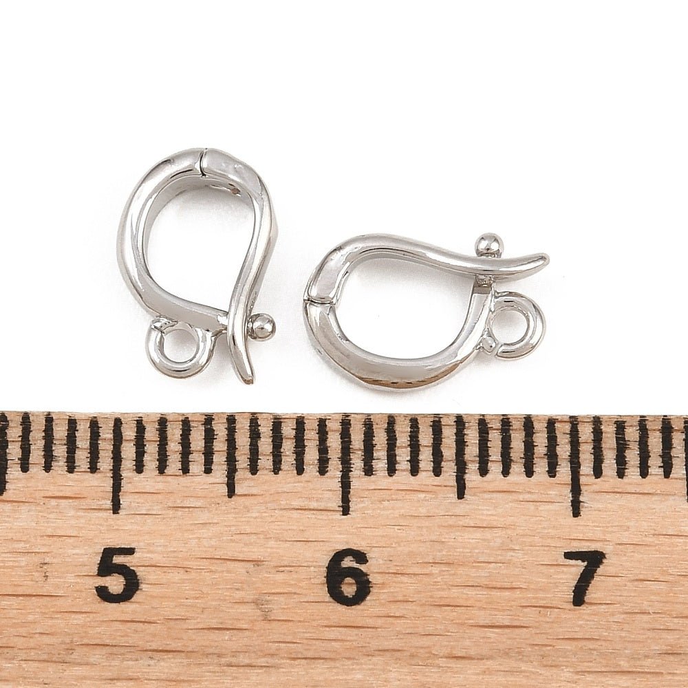 Bails Til Vedhæng – Langtidsholdbar Platinbelagt Messing (11x7x2mm) 1 stk. - Uniq Perler - 122508