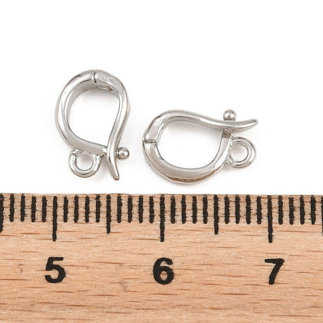 Bails Til Vedhæng – Langtidsholdbar Platinbelagt Messing (11x7x2mm) 1 stk. - Uniq Perler - 122508