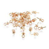 Bails/Stiftøsken – 18K Forgyldt Messing (6,3x3mm) 10 stk. - Uniq Perler - 124566