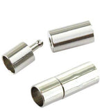 Bajonet Lås – Platinfarvet Messing (21,7mm, Hul: 6mm) - Uniq Perler - 147456