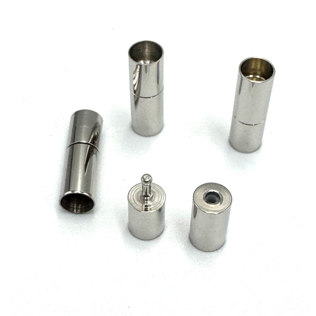 Bajonet Lås – Platinfarvet Messing (21,7mm, Hul: 6mm) - Uniq Perler - 147456