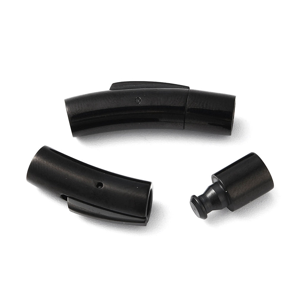 Bajonetlås – Gunmetal Stål (28–28.7mm) - Uniq Perler - 117805