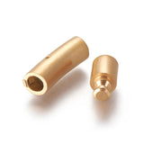 Bajonetlås – Mat Guldfarvet Vandfast Stål (28–28.7mm) - Uniq Perler - 117803