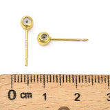 Ball Ørestikkere Med Øje Og Sillikone Indlæg - Uniq Perler - 115788